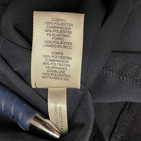 Elija J Navy Blue Sequins V Neck Strappy Navy Blue Midi Dress Size 2 EUC - Picture 11 of 14